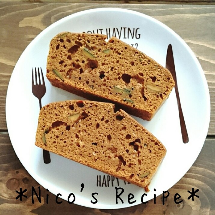 HMで簡単♪かぼちゃとココアのパウンドケーキ